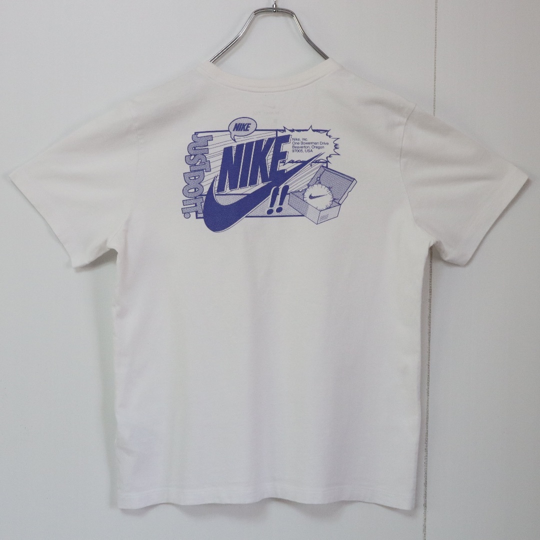 NIKE(ナイキ)の【バックロゴ】ナイキ／Tシャツ　ビッグロゴ　スニーカーボックス　Lサイズ　白T メンズのトップス(Tシャツ/カットソー(半袖/袖なし))の商品写真