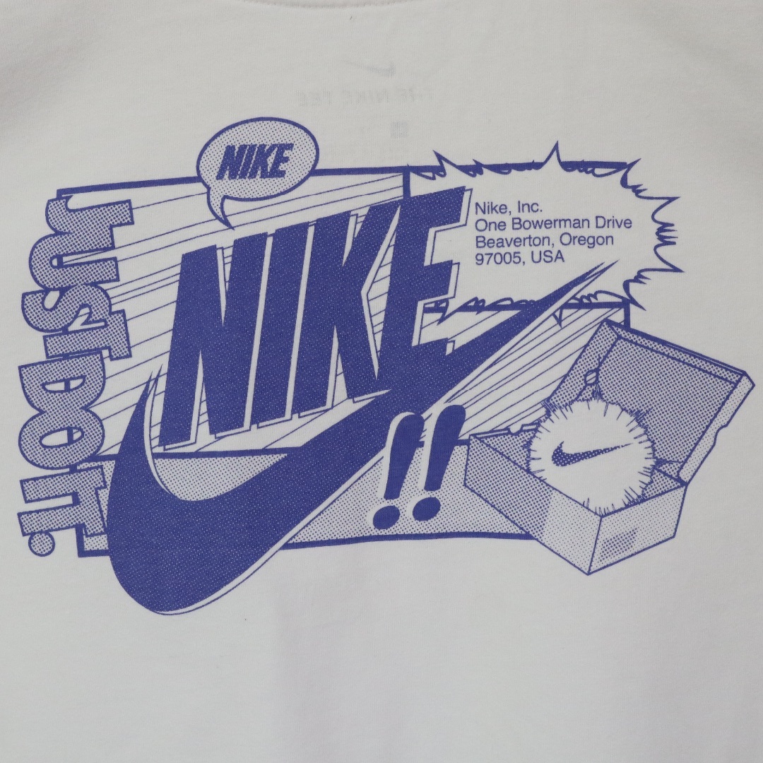 NIKE(ナイキ)の【バックロゴ】ナイキ／Tシャツ　ビッグロゴ　スニーカーボックス　Lサイズ　白T メンズのトップス(Tシャツ/カットソー(半袖/袖なし))の商品写真