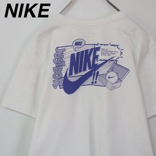 NIKE - 【バックロゴ】ナイキ／Tシャツ　ビッグロゴ　スニーカーボックス　Lサイズ　白T