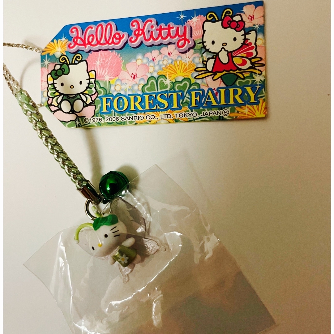 ハローキティ(ハローキティ)のハローキティ 根付け ストラップ Forest fairy エンタメ/ホビーのおもちゃ/ぬいぐるみ(キャラクターグッズ)の商品写真