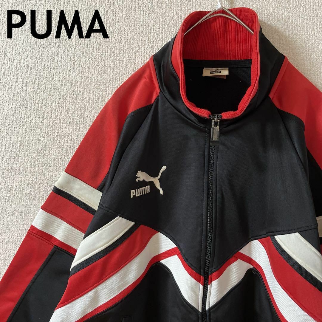 PUMA(プーマ)のK2 PUMA トラックジャージ　ジップジャケット　ヒットユニオン製Mメンズ程度 メンズのトップス(ジャージ)の商品写真