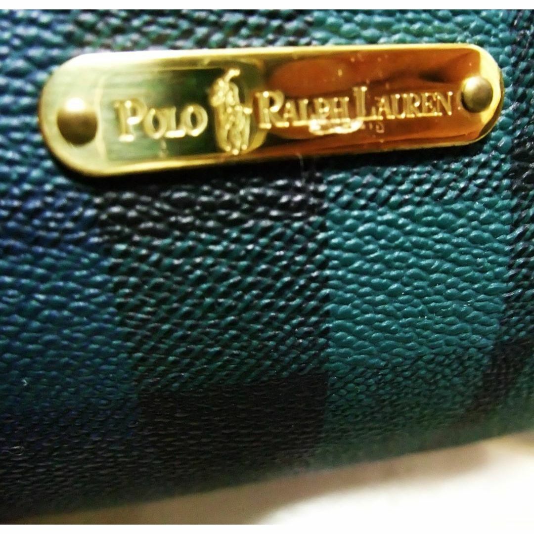 POLO RALPH LAUREN(ポロラルフローレン)の未使用保管品　POLO RALPH LAURENチェックドラムポーチ メンズのバッグ(その他)の商品写真