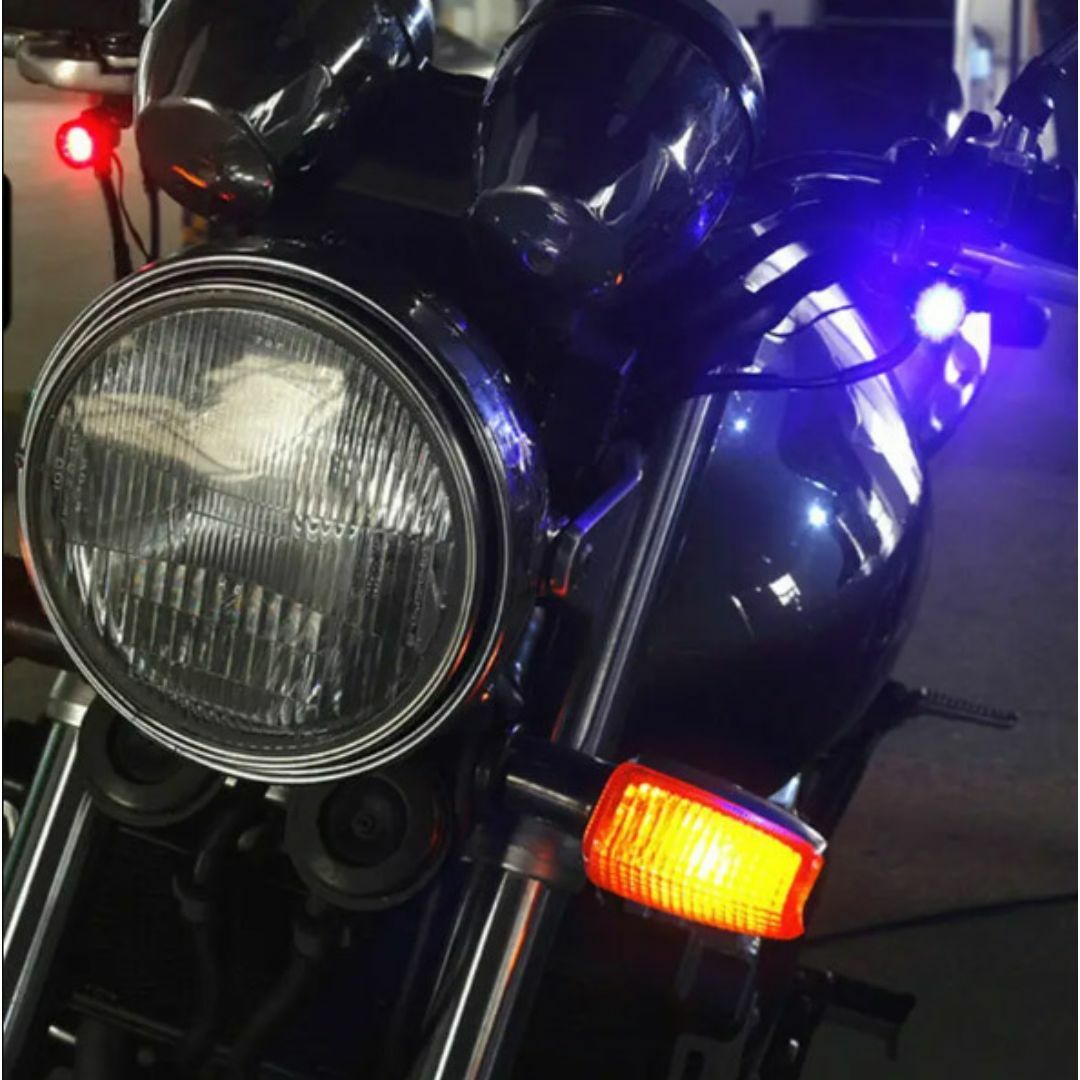 LED ストロボライト 12V ［ 点滅・高速点滅・左右点滅 ］/ ホワイト 自動車/バイクの自動車(車外アクセサリ)の商品写真