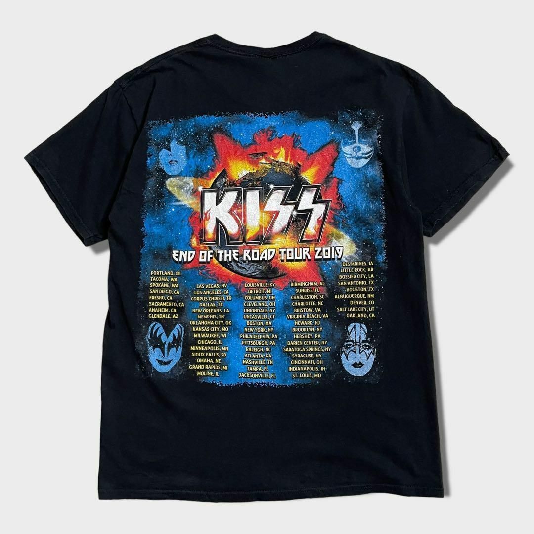 JERZEES(ジャージーズ)のバンドTシャツ　KISS　ツアーTシャツ　両面プリント　古着　黒 その他のその他(その他)の商品写真