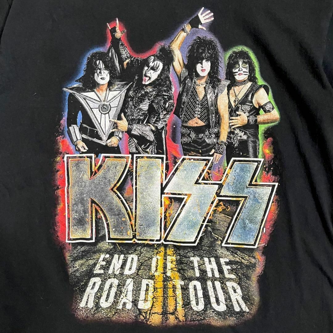 JERZEES(ジャージーズ)のバンドTシャツ　KISS　ツアーTシャツ　両面プリント　古着　黒 その他のその他(その他)の商品写真