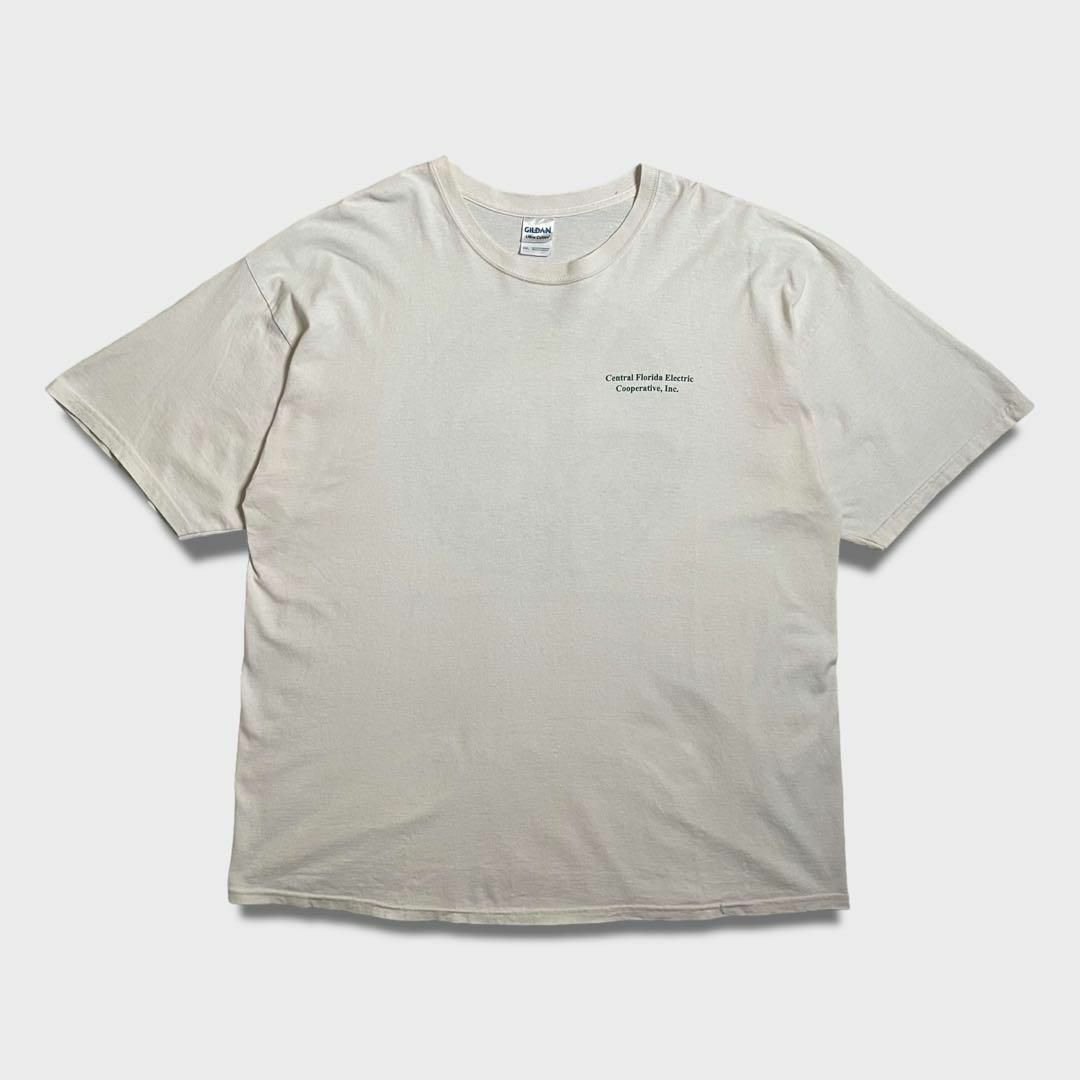 VINTAGE(ヴィンテージ)のTシャツ　バックプリント　ワンポイント　白T　シンプル　古着　生成り その他のその他(その他)の商品写真