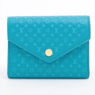 ルイヴィトン(LOUIS VUITTON)のヴィトン ポルトフォイユ･ヴィクトリーヌ   ブルー レディース コンパク(財布)