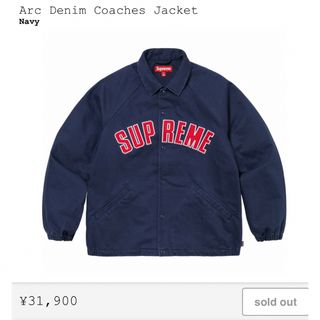 シュプリーム(Supreme)のSupreme ARC Denim Coaches Jacket Navy(Gジャン/デニムジャケット)