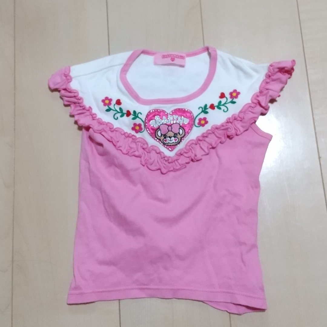 EARTHMAGIC(アースマジック)の25  アースマジックピンクT120 キッズ/ベビー/マタニティのキッズ服女の子用(90cm~)(Tシャツ/カットソー)の商品写真