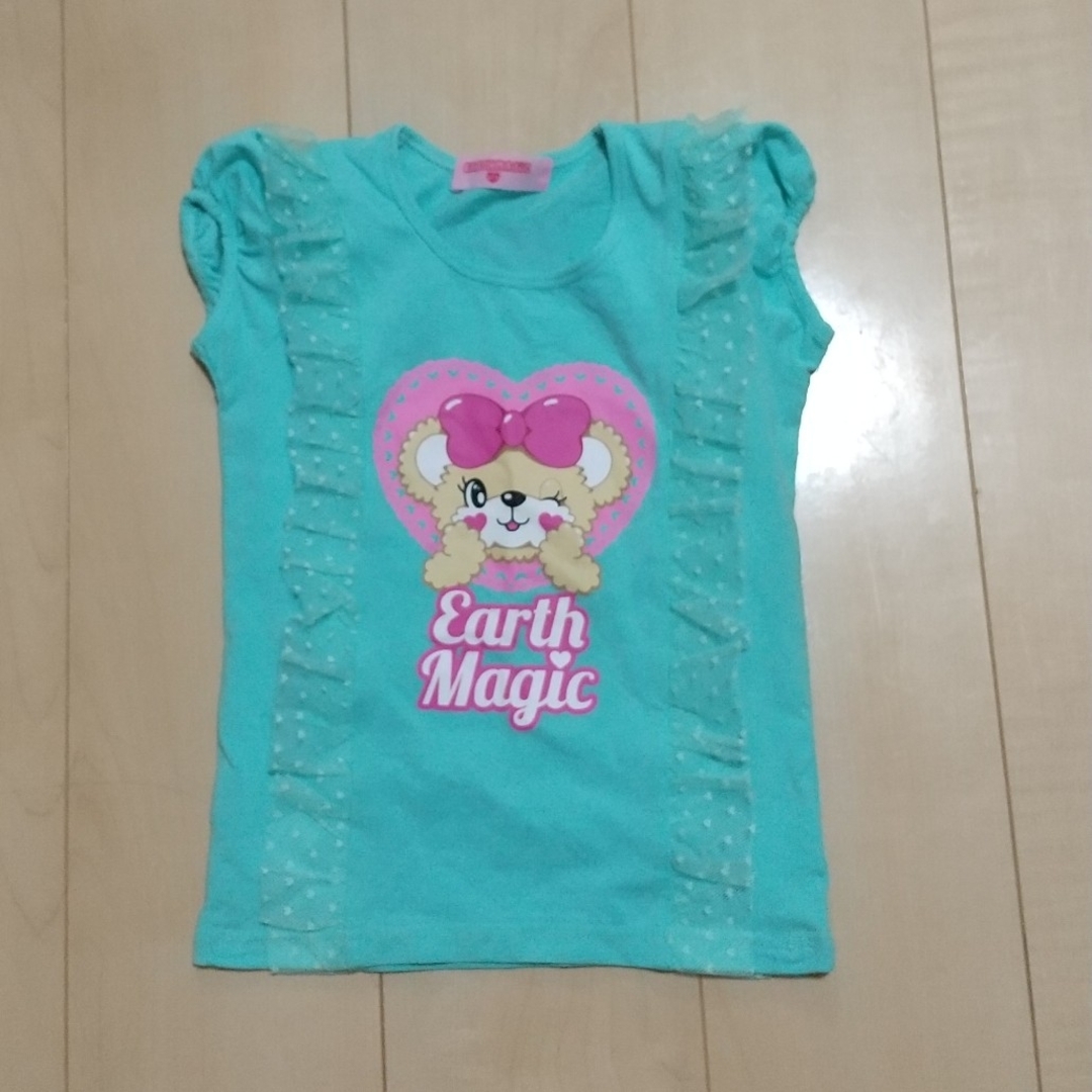 EARTHMAGIC(アースマジック)の27  アースマジック  マフィーエメグリT120 キッズ/ベビー/マタニティのキッズ服女の子用(90cm~)(Tシャツ/カットソー)の商品写真