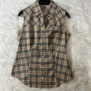 バーバリーブルーレーベル(BURBERRY BLUE LABEL)のバーバリー　ブルーレーベル　ノバチェック　半袖　ブラウス(シャツ/ブラウス(半袖/袖なし))