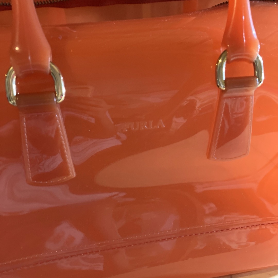 Furla(フルラ)のフルラ FURLA ハンドバッグ キャンディ PVC オレンジ 定番人気 レディースのバッグ(ハンドバッグ)の商品写真