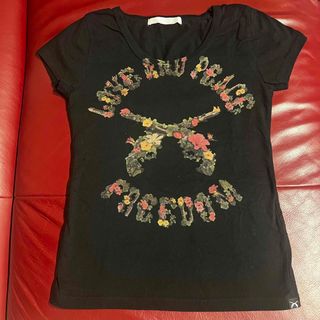 ロアー(roar)のroar ロアー レディース Tシャツ フラワー クロスガン 二丁拳銃 サイズ1(Tシャツ(半袖/袖なし))