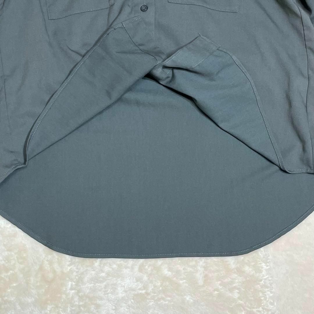 ラグアウト カットソー ブラウス シャツ オーバーサイズ グレー A292 レディースのトップス(カットソー(長袖/七分))の商品写真