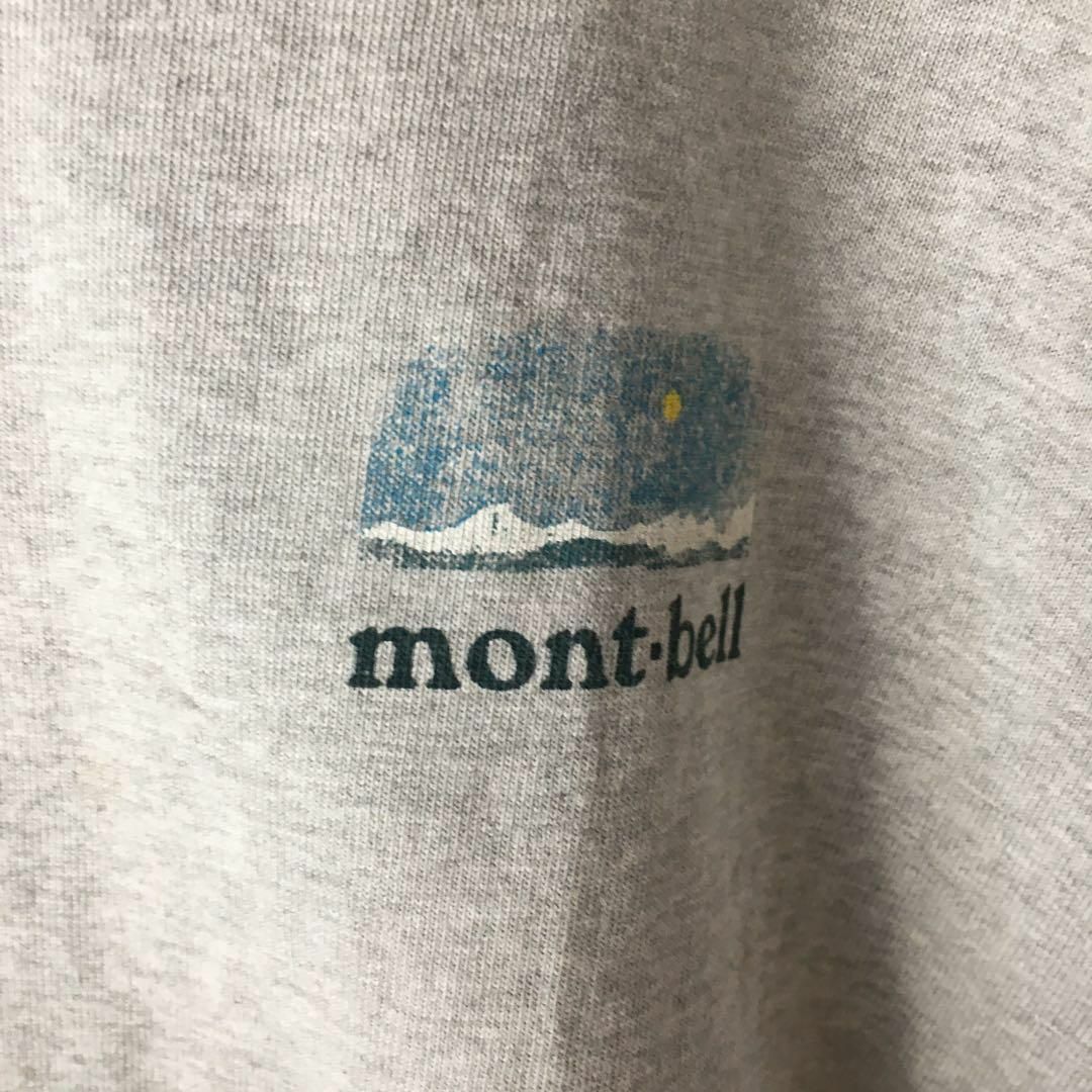 mont bell(モンベル)のC2 モンベル　半袖　Tシャツ バックプリント　XSメンズ　灰 メンズのトップス(Tシャツ/カットソー(半袖/袖なし))の商品写真