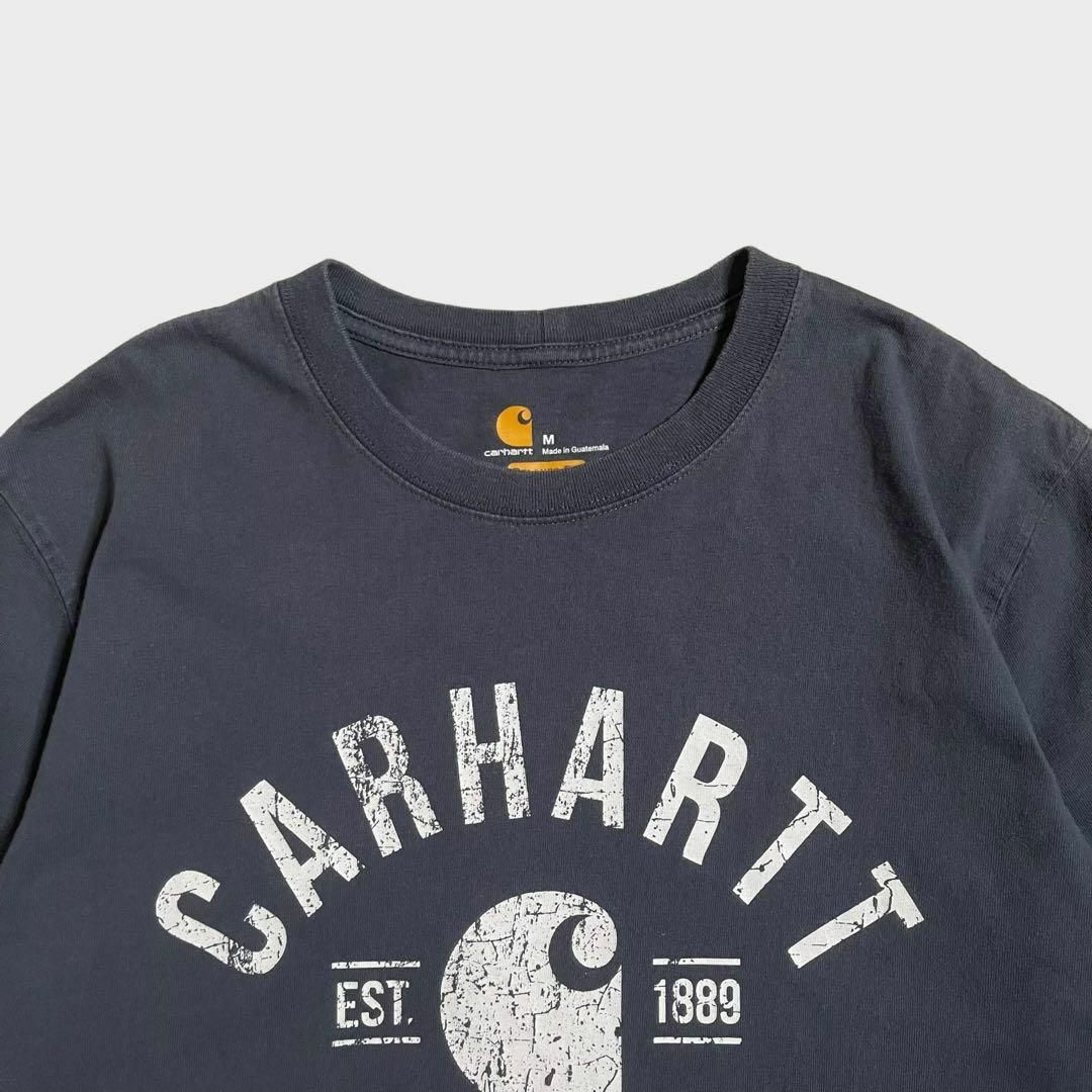 carhartt(カーハート)のcarhartt　カーハート　プリント　ペンキ　ネイビー　古着 その他のその他(その他)の商品写真