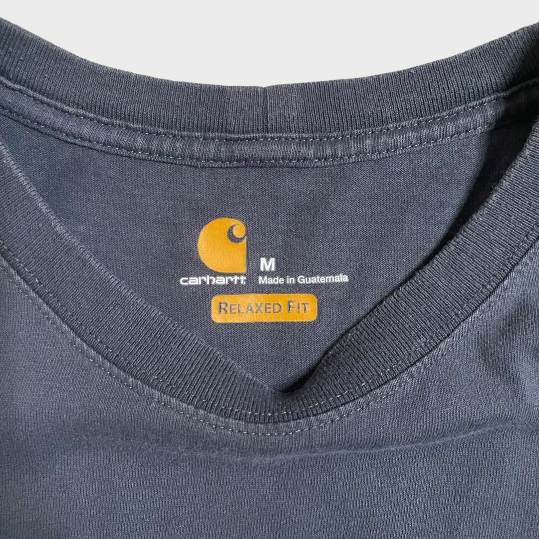 carhartt(カーハート)のcarhartt　カーハート　プリント　ペンキ　ネイビー　古着 その他のその他(その他)の商品写真