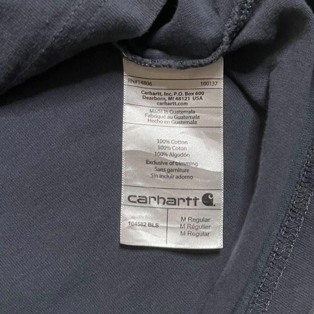 carhartt(カーハート)のcarhartt　カーハート　プリント　ペンキ　ネイビー　古着 その他のその他(その他)の商品写真