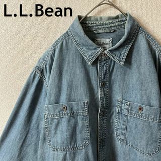 L.L.Bean - K2 L.L.BEAN デニムシャツ　長袖　XLメンズ ヴィンテージ