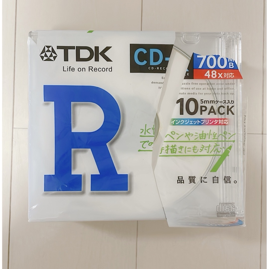 未使用 10枚セット TDK CD-R80PW*10A エンタメ/ホビーのCD(その他)の商品写真