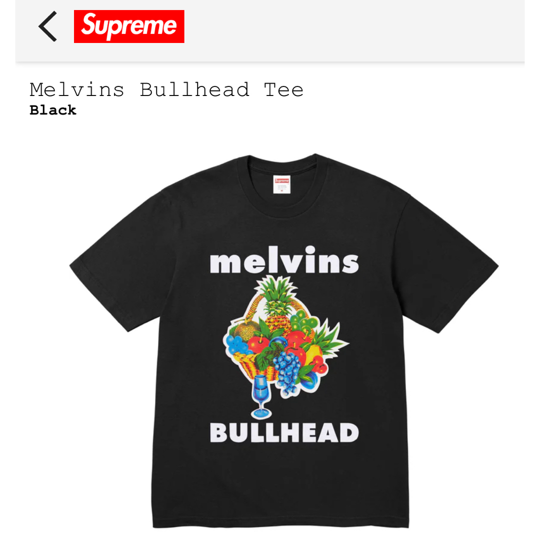 Supreme(シュプリーム)の新品supreme24ss Melvins Bullhead Tee正規品  メンズのトップス(Tシャツ/カットソー(半袖/袖なし))の商品写真