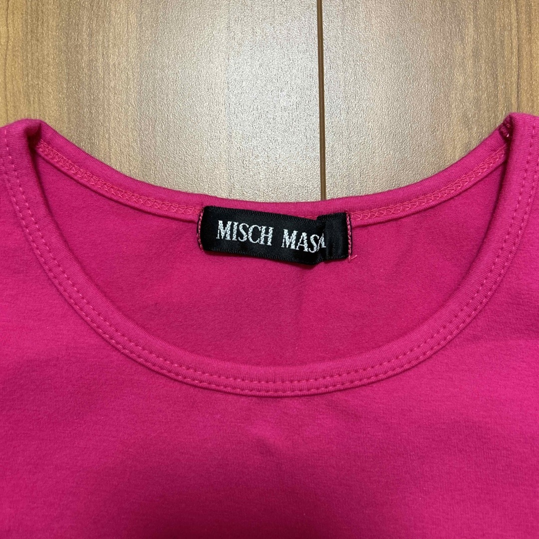 MISCH MASCH(ミッシュマッシュ)のレディース　新品　未使用品　ミッシュマッシュ　半袖　Tシャツ　M ピンク レディースのトップス(Tシャツ(半袖/袖なし))の商品写真