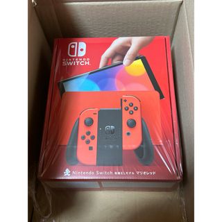 ニンテンドースイッチ(Nintendo Switch)の【新品未開封】任天堂スイッチ本体有機EL マリオレッド(家庭用ゲーム機本体)