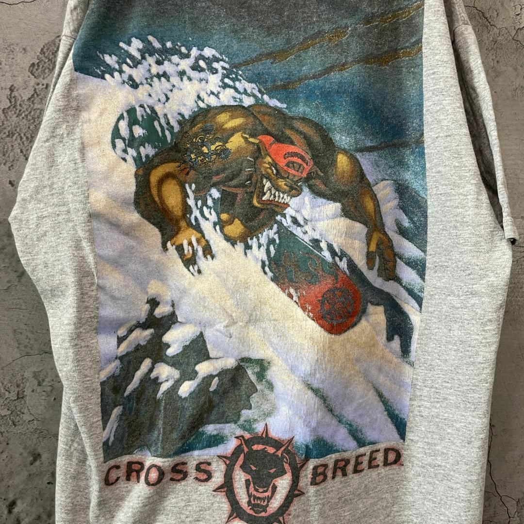 希少 90s CROSSBREED スノボ バックプリント Tシャツ メンズのトップス(Tシャツ/カットソー(半袖/袖なし))の商品写真