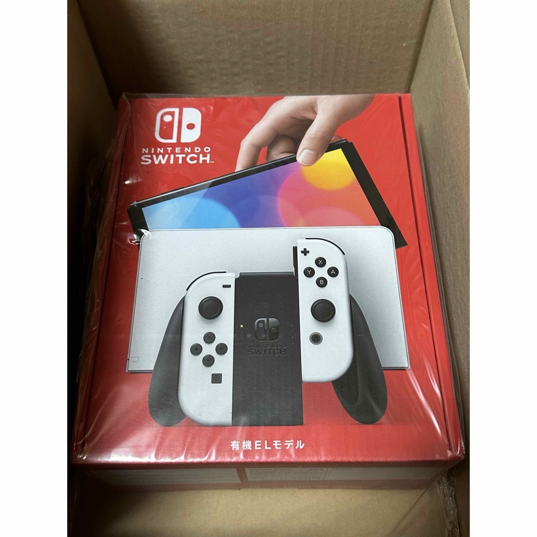 Nintendo Switch(ニンテンドースイッチ)の新品 Nintendo Switch 有機ELモデル ホワイト エンタメ/ホビーのゲームソフト/ゲーム機本体(家庭用ゲーム機本体)の商品写真