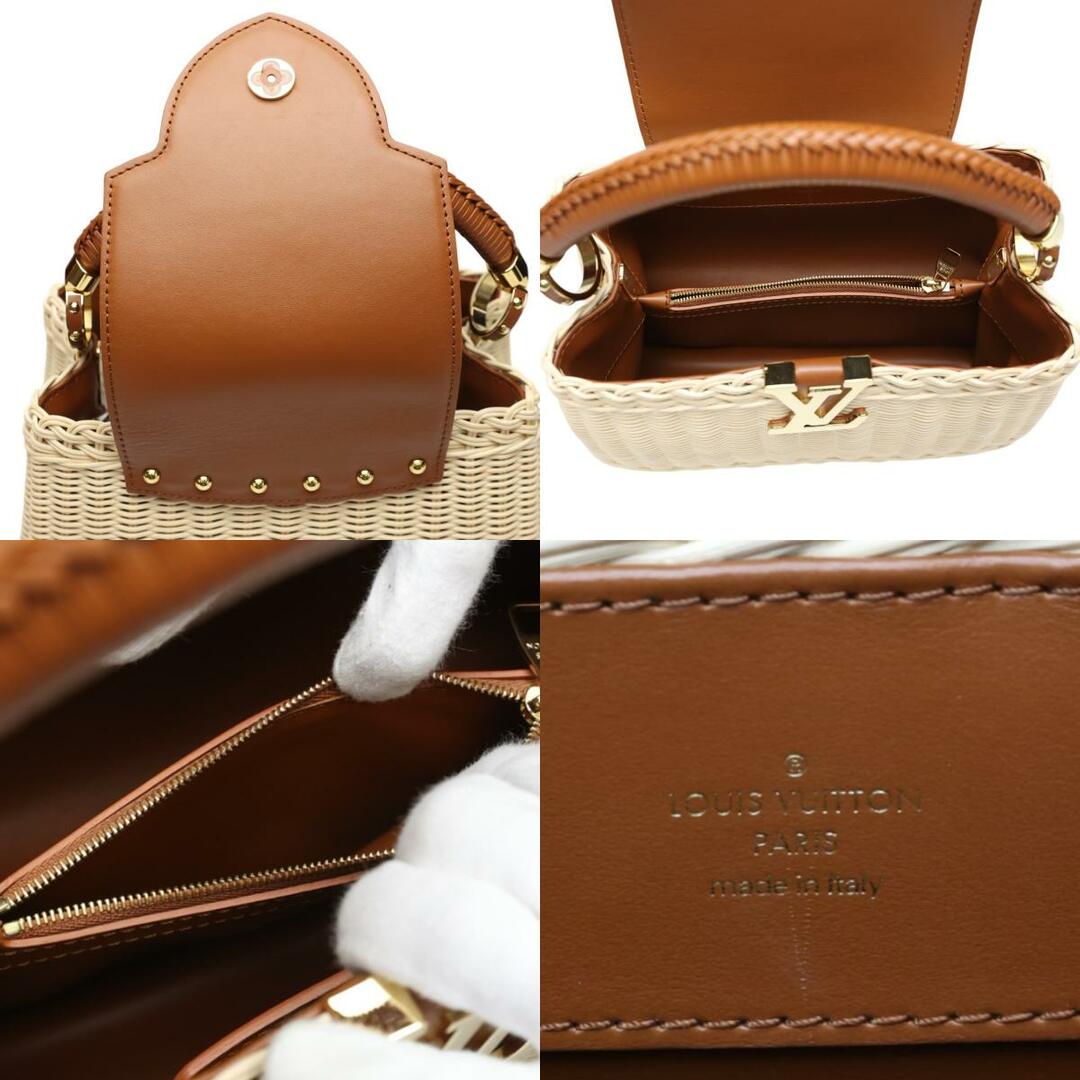 LOUIS VUITTON(ルイヴィトン)のルイヴィトン M22173 ショルダーバッグ ブラウン×ベージュ  LOUIS VUITTON レザー×ラタン レディースのバッグ(ショルダーバッグ)の商品写真