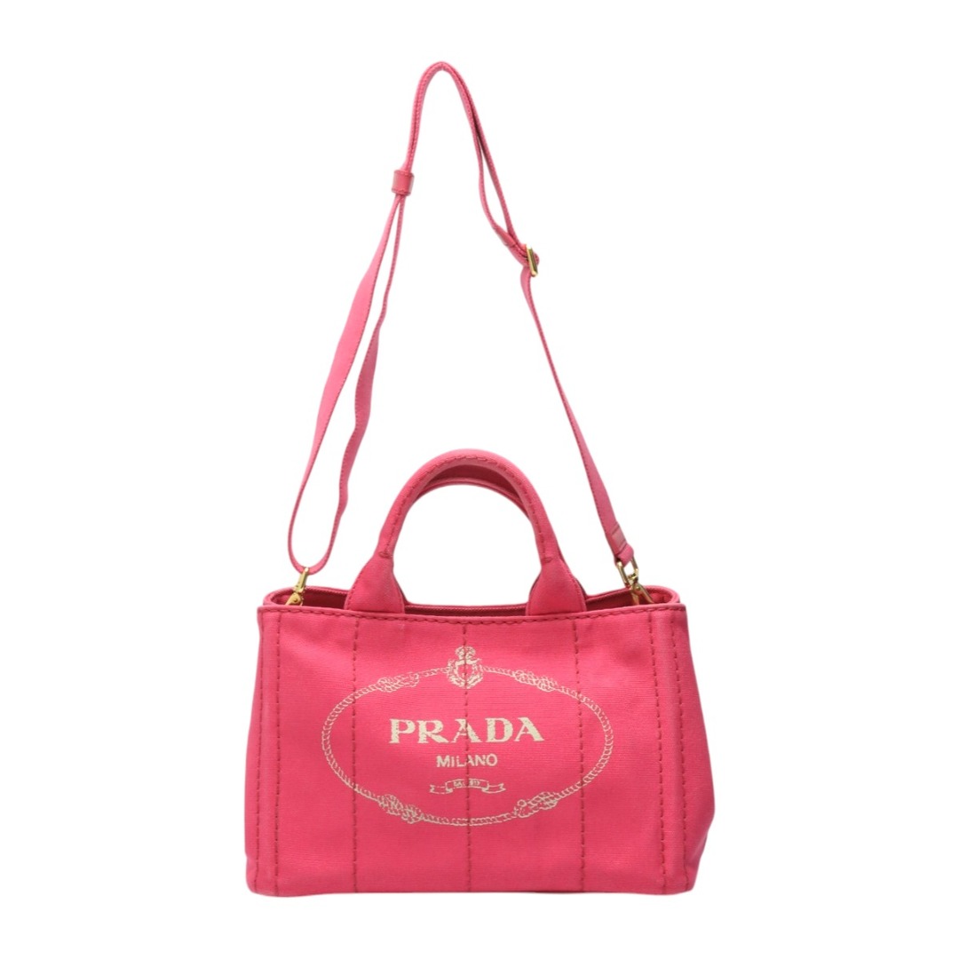 PRADA(プラダ)のプラダ B2439G トートバッグ ピンク  PRADA カナパトート キャンバス レディースのバッグ(トートバッグ)の商品写真