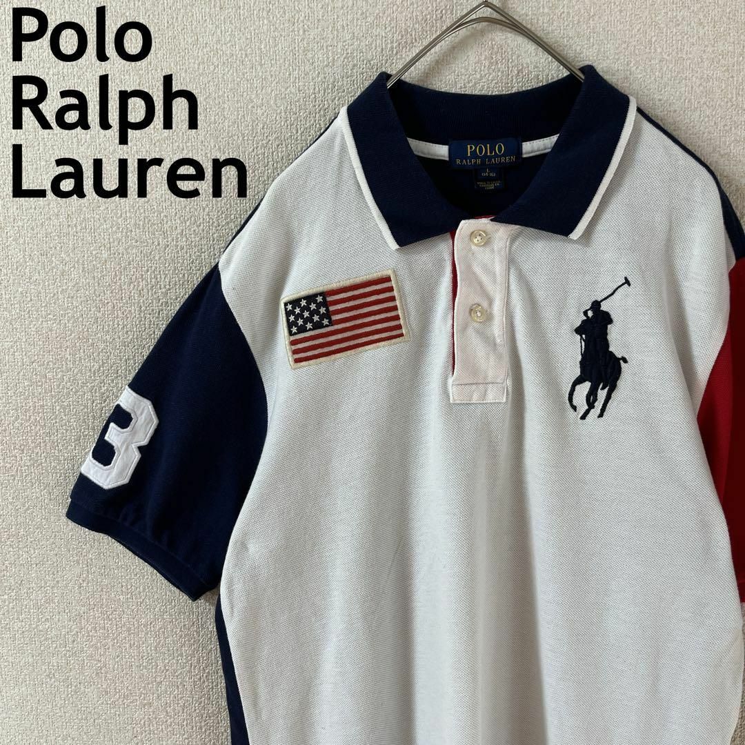 Ralph Lauren(ラルフローレン)のK2 ラルフローレン　ビッグポニーポロシャツ半袖　カラフル　鹿子　XS〜Sメンズ メンズのトップス(ポロシャツ)の商品写真