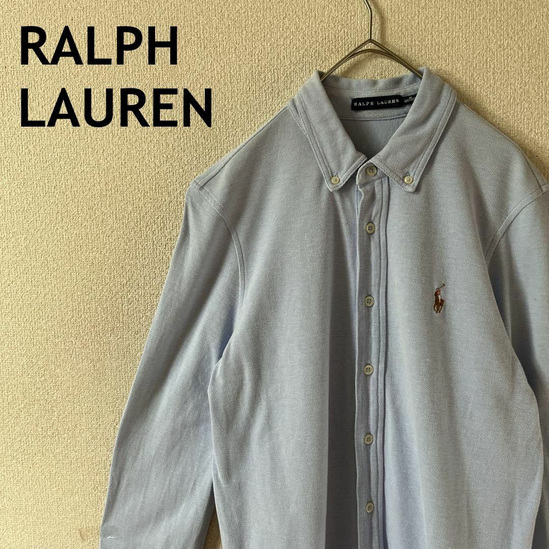 Ralph Lauren(ラルフローレン)のN2 ラルフローレン　ワンピース　コットンシャツ　鹿子　Mレディース　長袖 レディースのワンピース(ひざ丈ワンピース)の商品写真