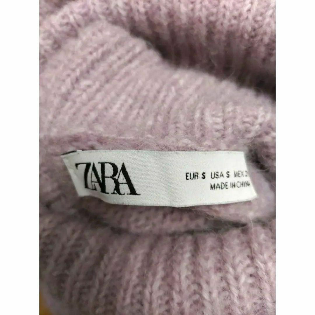 ZARA(ザラ)のZARA ザラ アルパカ混じり タートルネックセーター ピンク US-S レディースのトップス(ニット/セーター)の商品写真