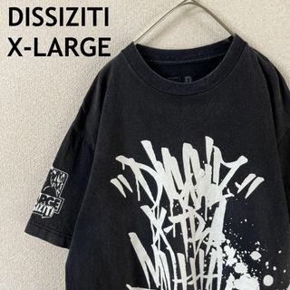 ディスイズイット(DISSIZIT)のN2 DISSIZITI XLARGE コラボ　tシャツ 半袖　Mメンズ 黒(Tシャツ/カットソー(半袖/袖なし))