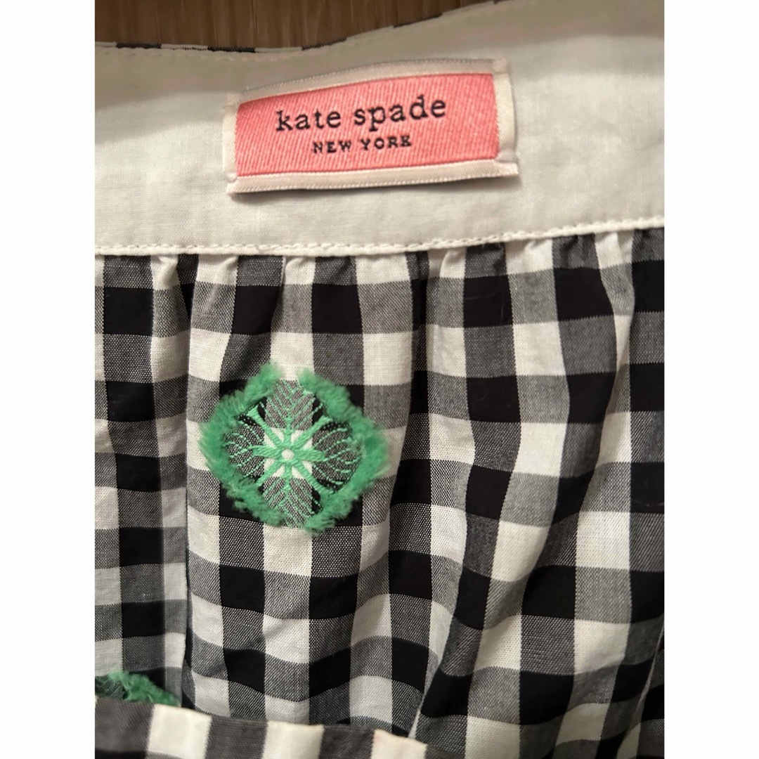 kate spade new york(ケイトスペードニューヨーク)のKate spade ケイトスペード ギンガムボイルトップ レディースのトップス(シャツ/ブラウス(半袖/袖なし))の商品写真