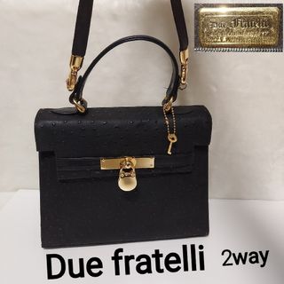 Due Fratelli 2way バッグ ブラック 本革