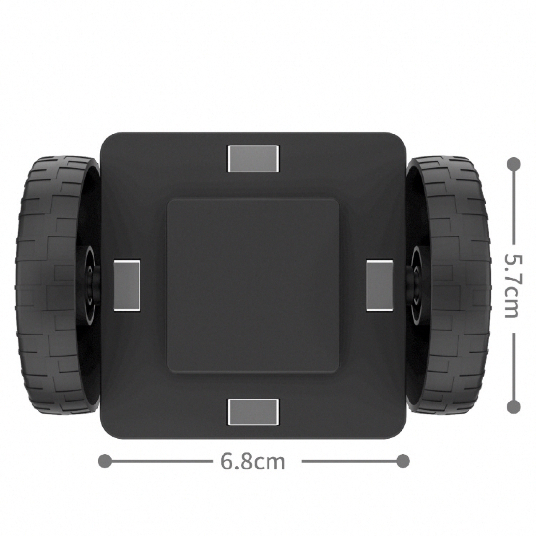 車輪パーツ　マグネットブロック　３倍正方形　タイヤ キッズ/ベビー/マタニティのおもちゃ(知育玩具)の商品写真