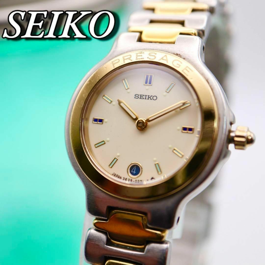 SEIKO(セイコー)のSEIKO プレサージュ デイト クォーツ レディース腕時計 521 レディースのファッション小物(腕時計)の商品写真