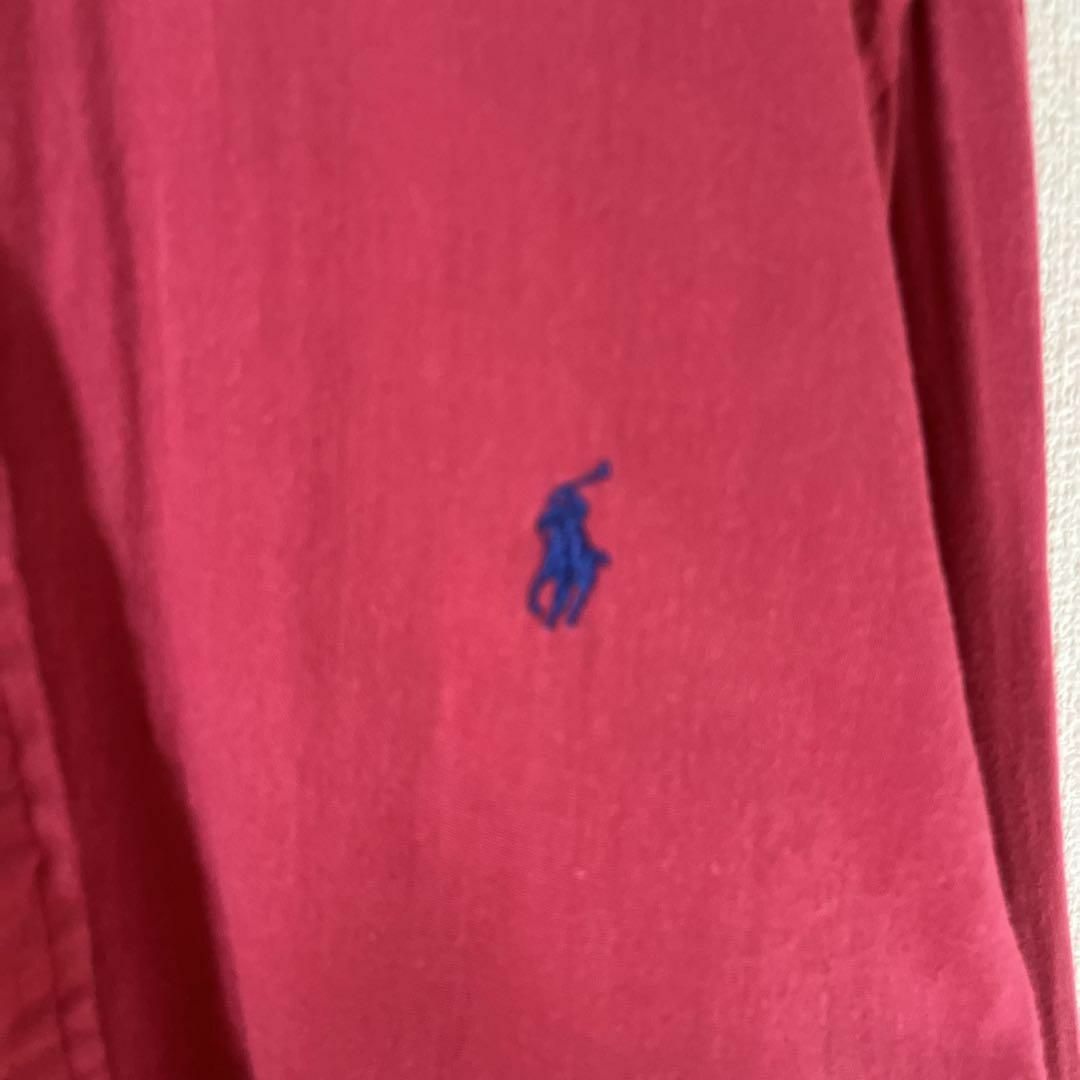 Ralph Lauren(ラルフローレン)のN2 ラルフローレン　コットンシャツ　長袖　無地　ゆったり　Ｌメンズ 赤 メンズのトップス(Tシャツ/カットソー(七分/長袖))の商品写真