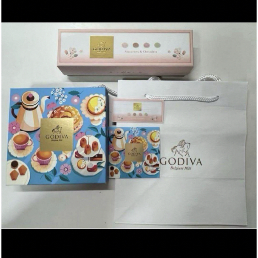 GODIVA(ゴディバ)のGODIVA  ゴディバ　紙袋　ショッパー　ショップ袋　空箱　ボックス　小物入れ レディースのバッグ(ショップ袋)の商品写真