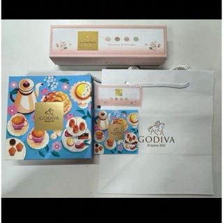 ゴディバ(GODIVA)のGODIVA  ゴディバ　紙袋　ショッパー　ショップ袋　空箱　ボックス　小物入れ(ショップ袋)