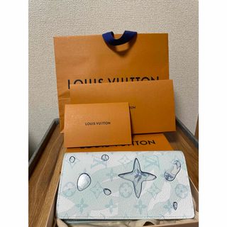 ルイヴィトン(LOUIS VUITTON)のLOUIS VUITTON モノグラム アクアガーデン ポルトフォイユ ブラザ (財布)