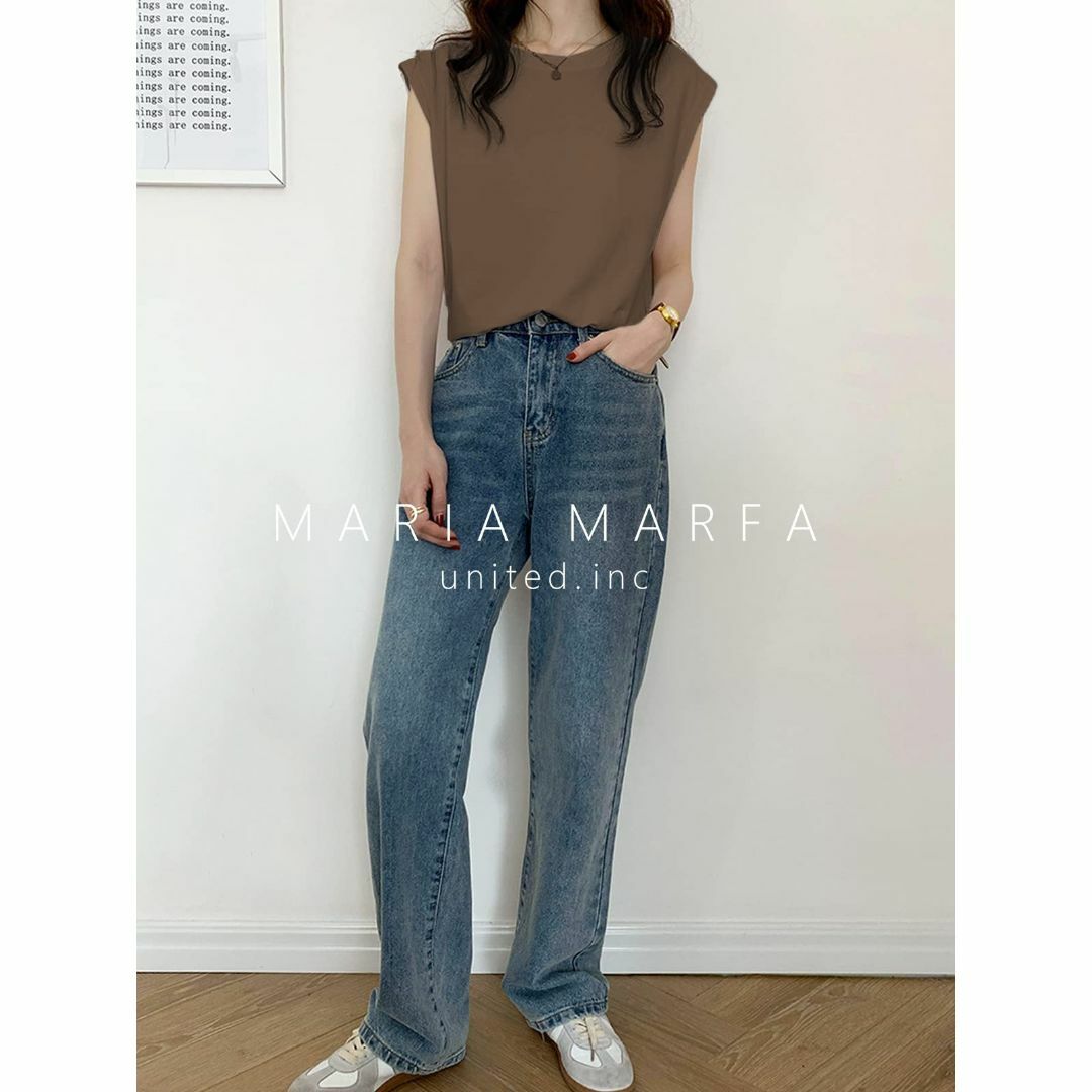 [MARIA MARFA] フレンチスリーブ tシャツ レディース シンプル 無 レディースのファッション小物(その他)の商品写真