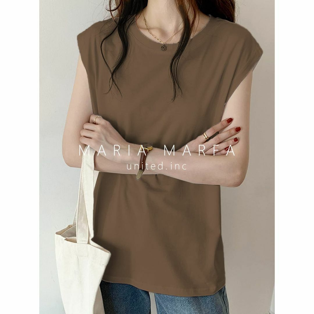 [MARIA MARFA] フレンチスリーブ tシャツ レディース シンプル 無 レディースのファッション小物(その他)の商品写真