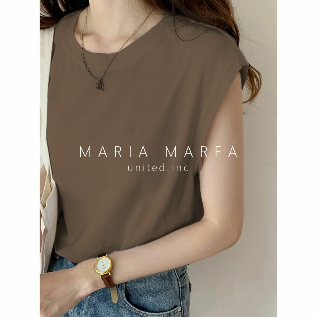 [MARIA MARFA] フレンチスリーブ tシャツ レディース シンプル 無 レディースのファッション小物(その他)の商品写真