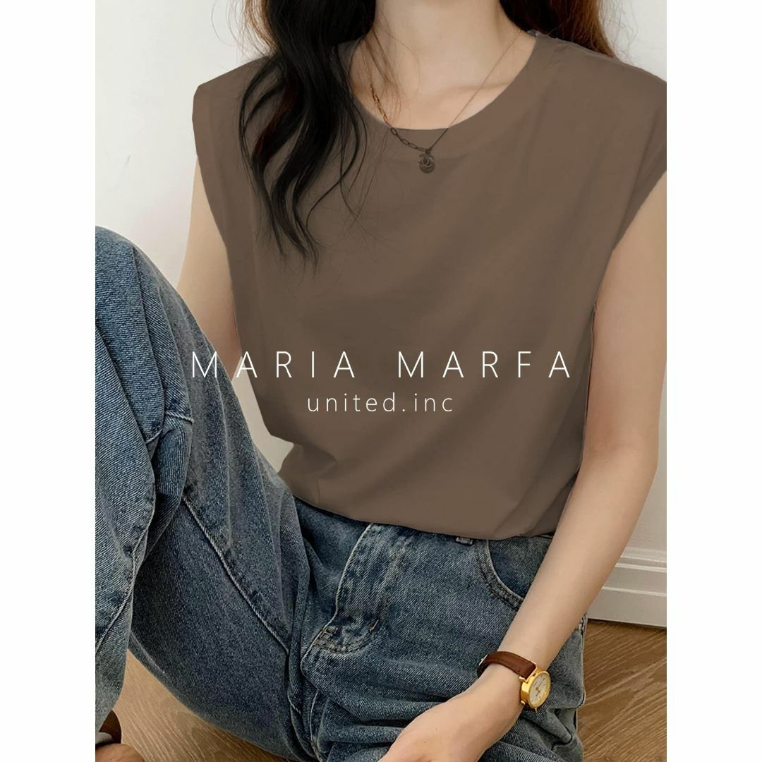 [MARIA MARFA] フレンチスリーブ tシャツ レディース シンプル 無 レディースのファッション小物(その他)の商品写真