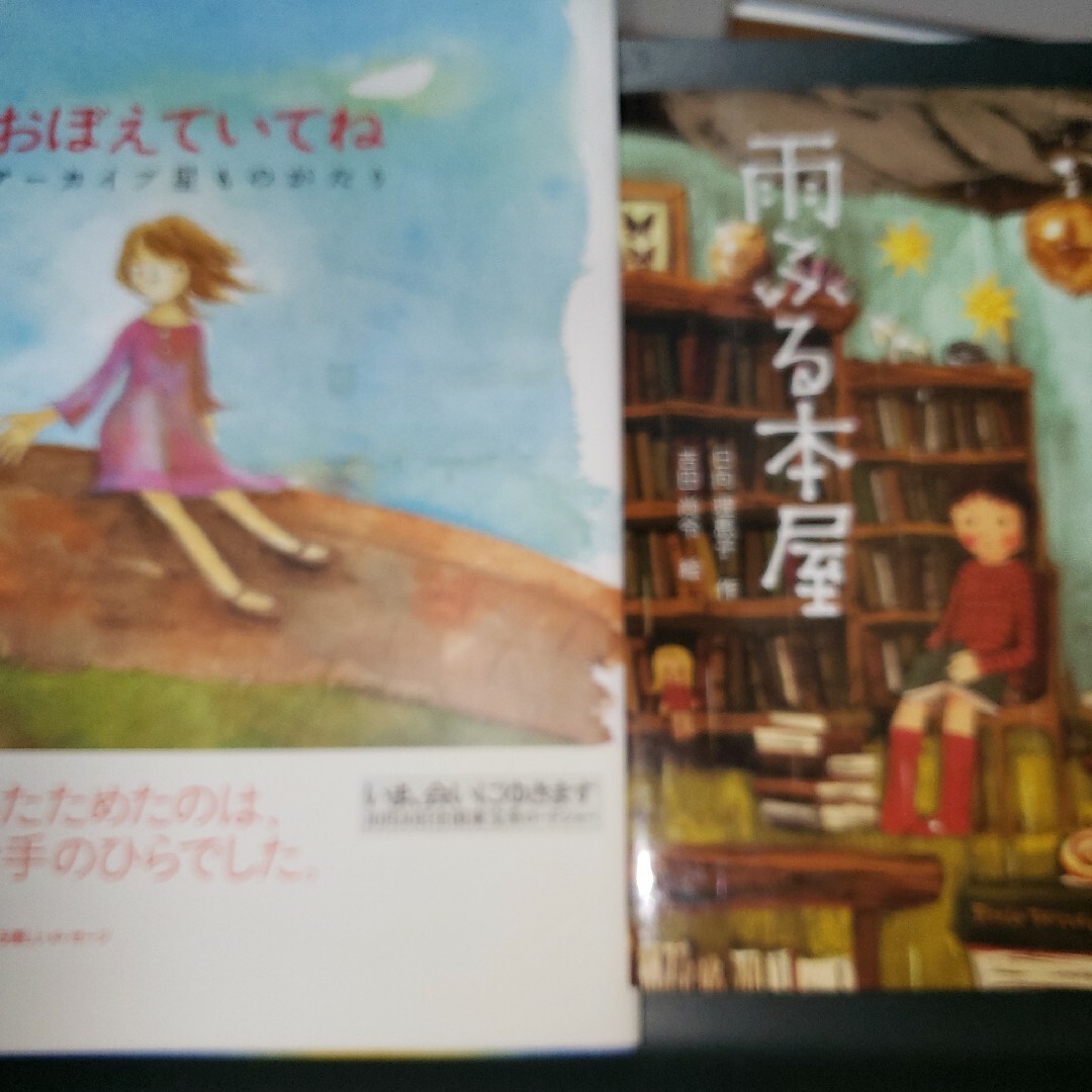 「おぼえていてね アーカイブ星ものがたり」「雨ふる本屋」2冊セット エンタメ/ホビーの本(絵本/児童書)の商品写真