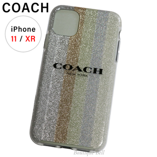 COACH - 【コーチ】カラフルストライプ iPhone11 iPhoneXR 対応ケース