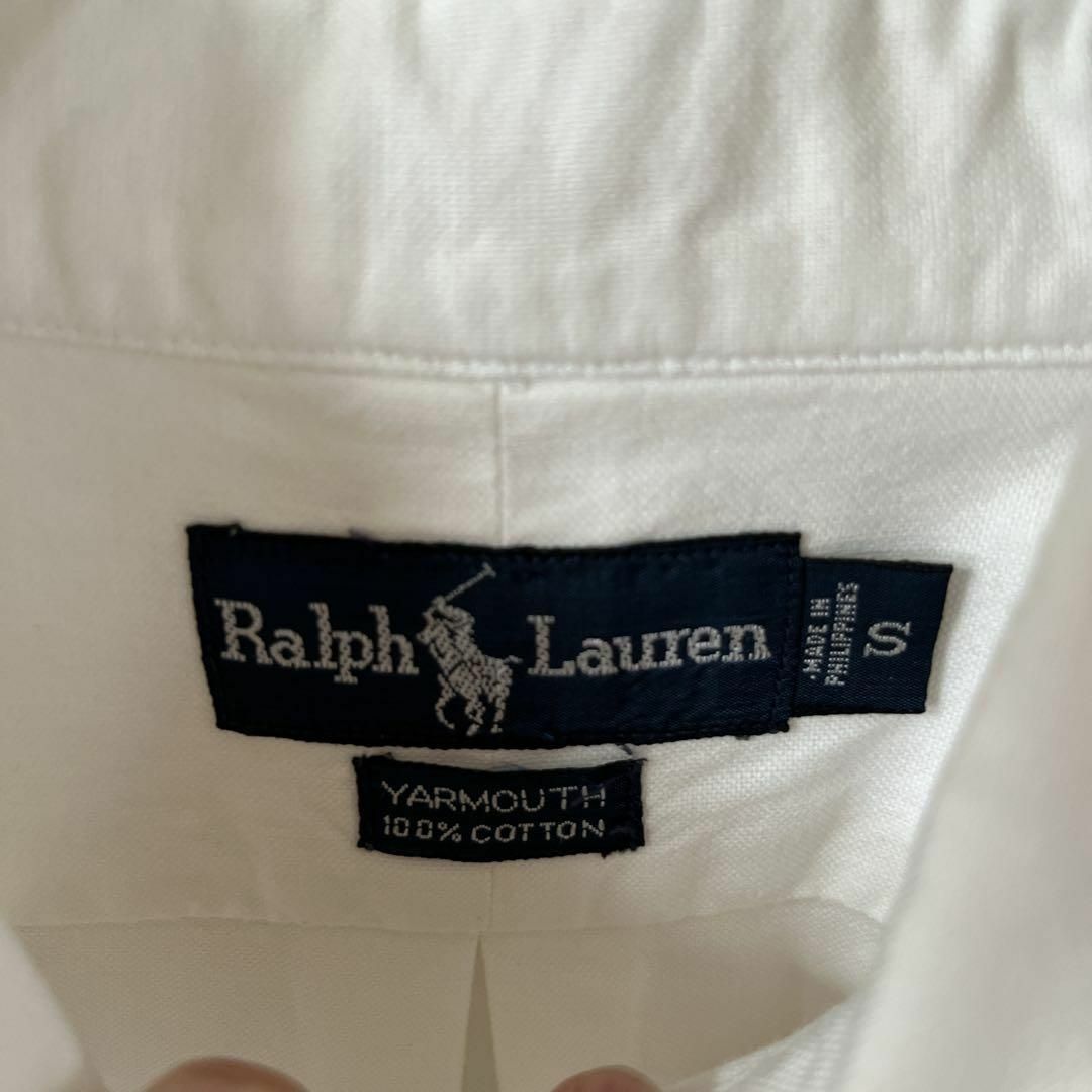 Ralph Lauren(ラルフローレン)のN2 ラルフローレン　白シャツ　半袖　YARMAUTH 大きめゆったり　Sメンズ メンズのトップス(Tシャツ/カットソー(半袖/袖なし))の商品写真